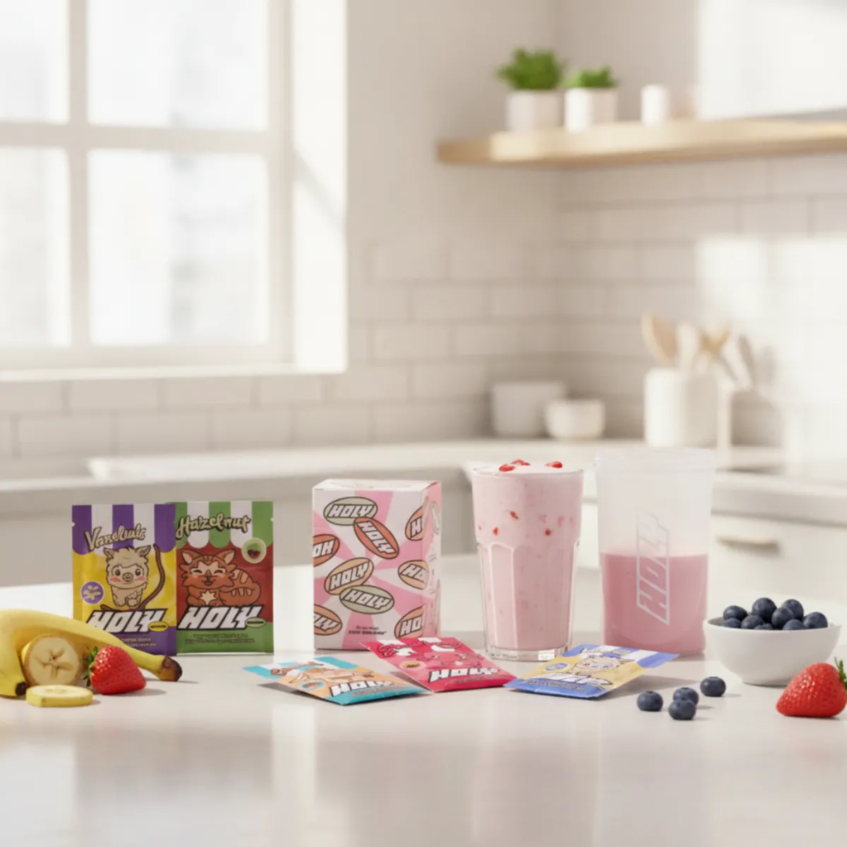 HOLY Milkshake Starter Set : mon avis après avoir goûté les 5 saveurs