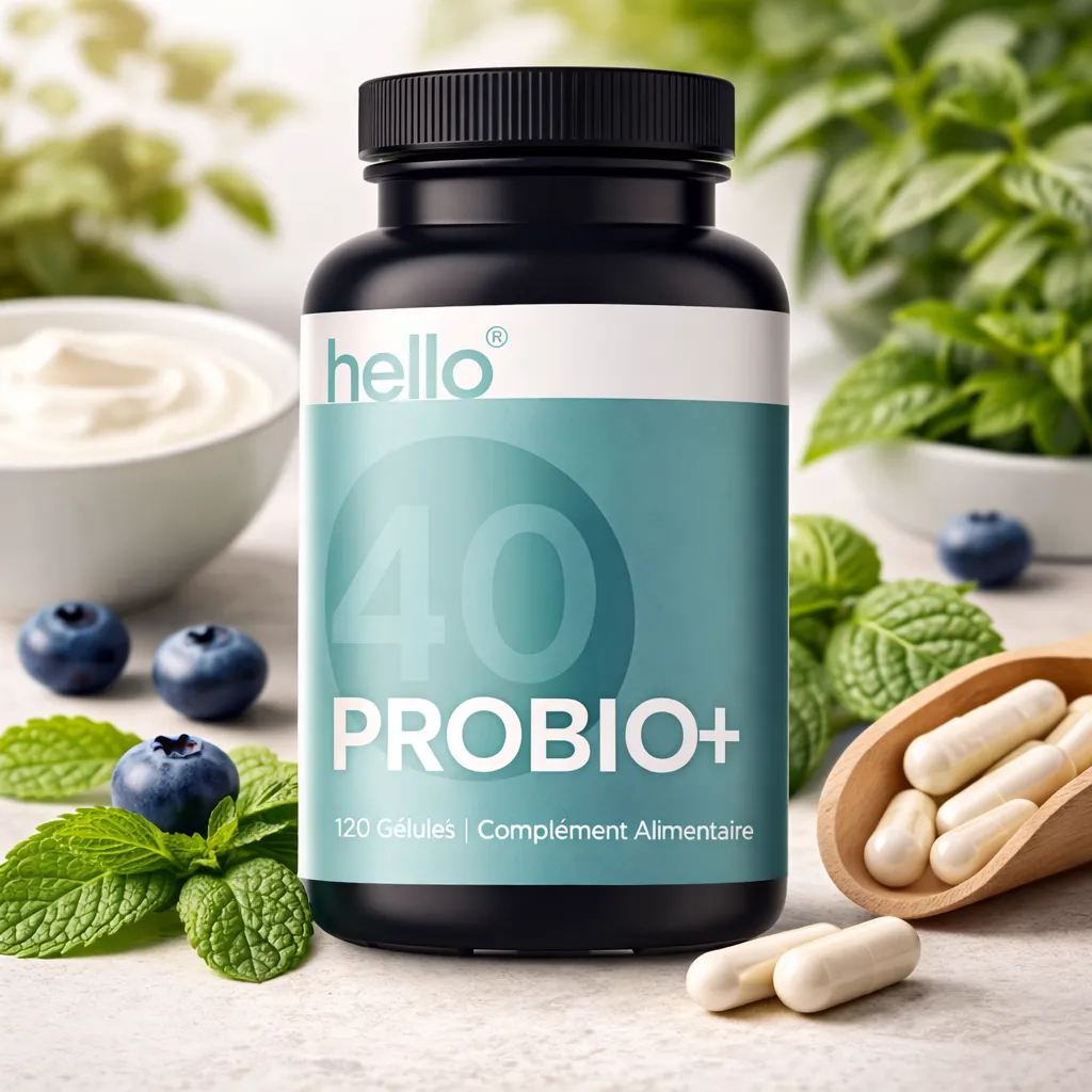 Probio+ Helloforty : Votre Allié Bien-être pour une Flore Intestinale Équilibrée