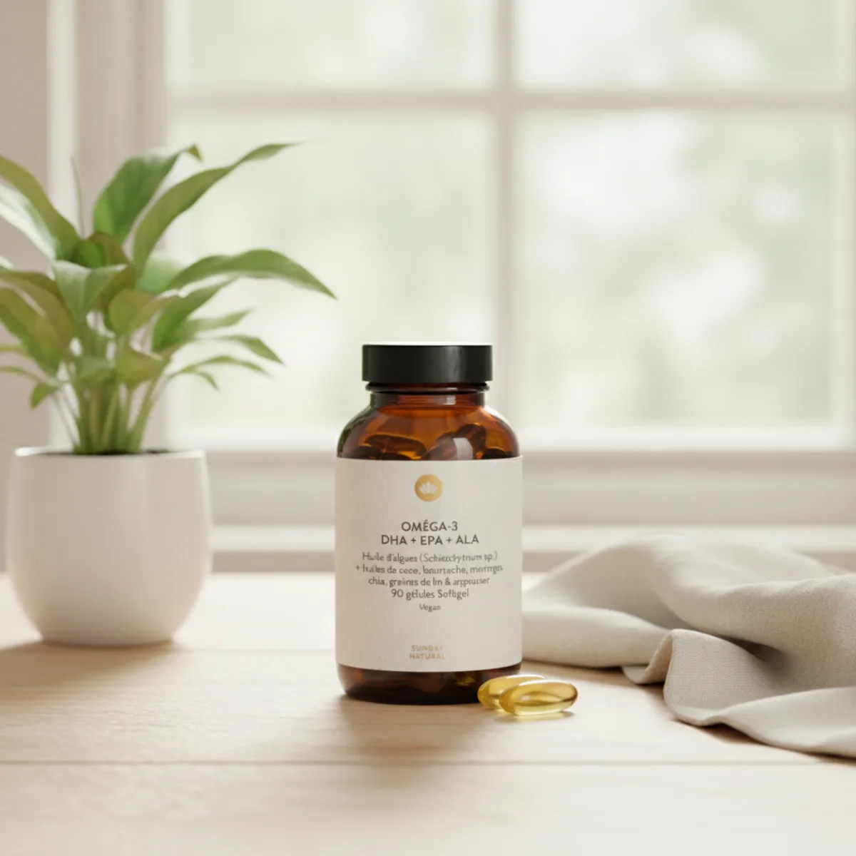 Avis Oméga-3 Vegan DHA EPA de Sunday Natural : mon test honnête