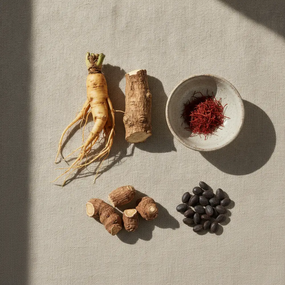Ginseng, rhodiola, safran et griffonia : les plantes de la formule Activa Bien-être Mental