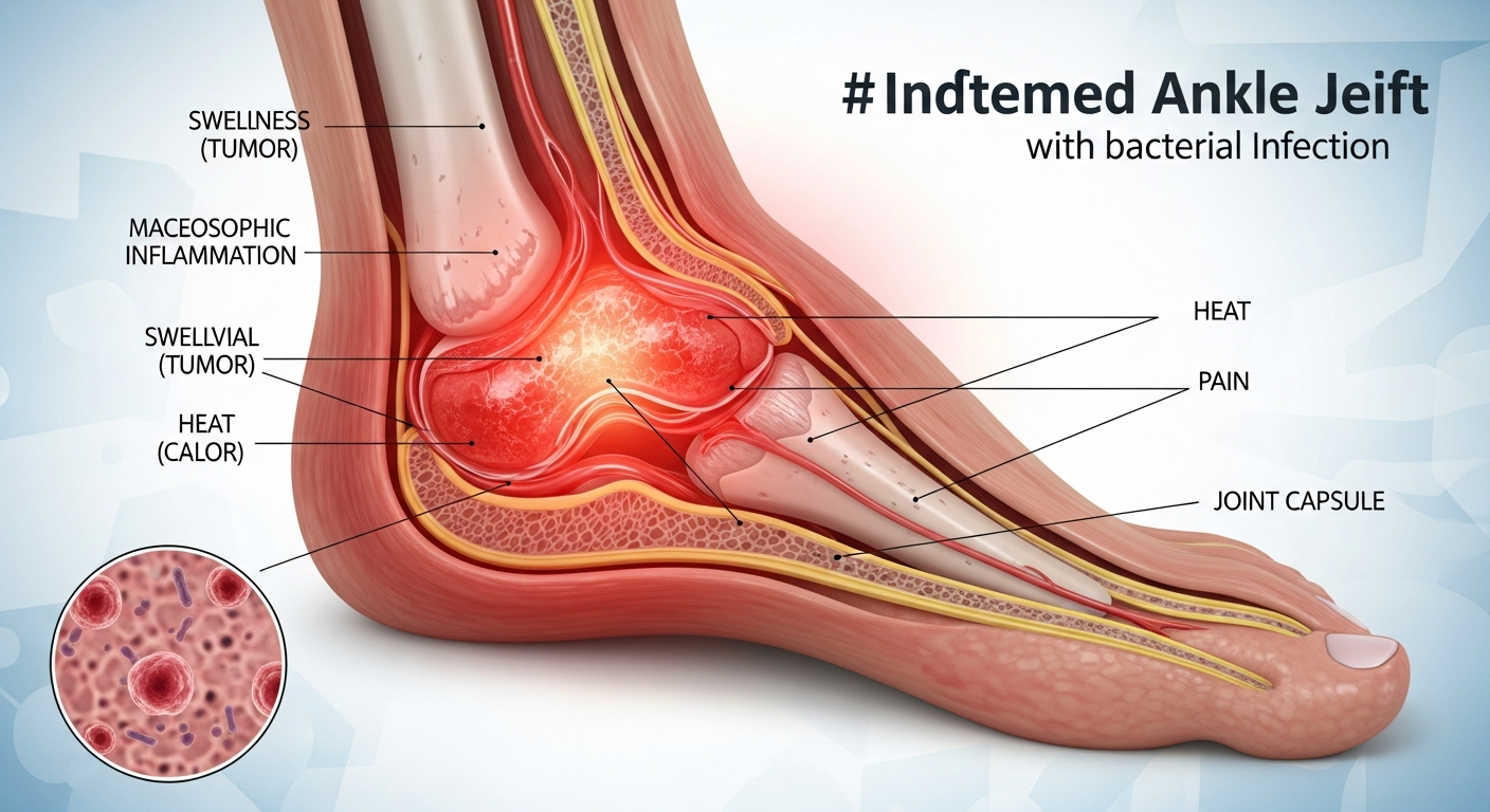 Infection articulaire cheville : causes et traitement