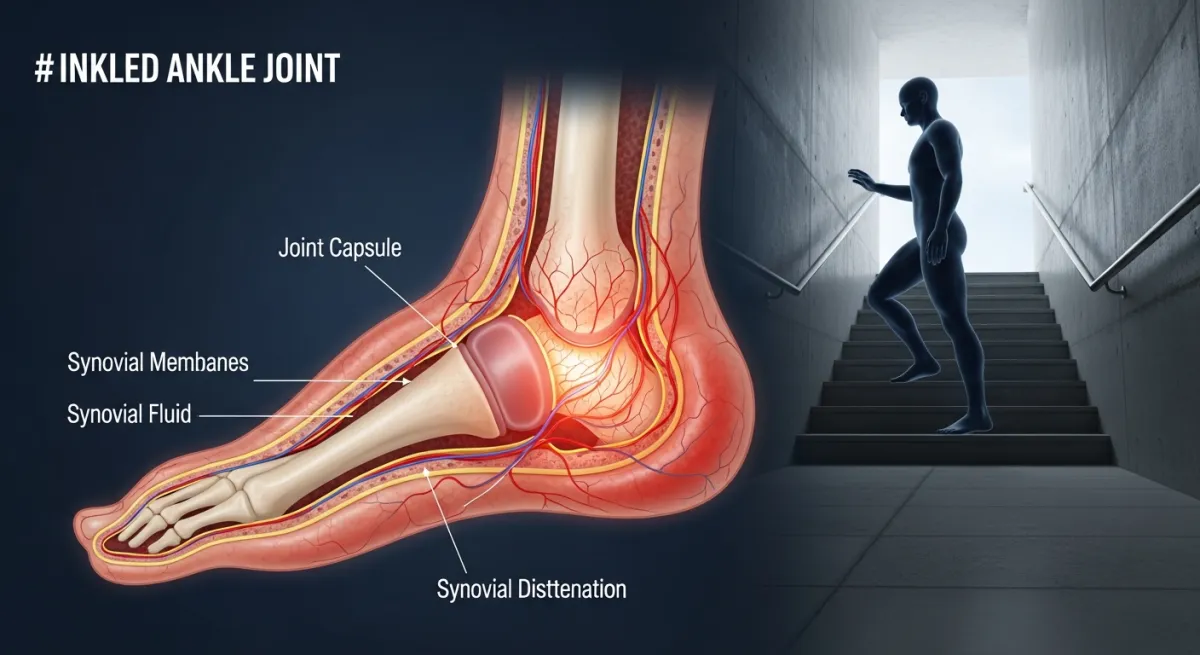 Inflammation articulaire de la cheville : causes et traitements